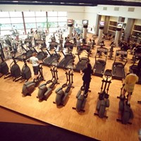 Hoogkant in sportschool
