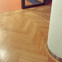 Visgraat Caramel bamboe tapis